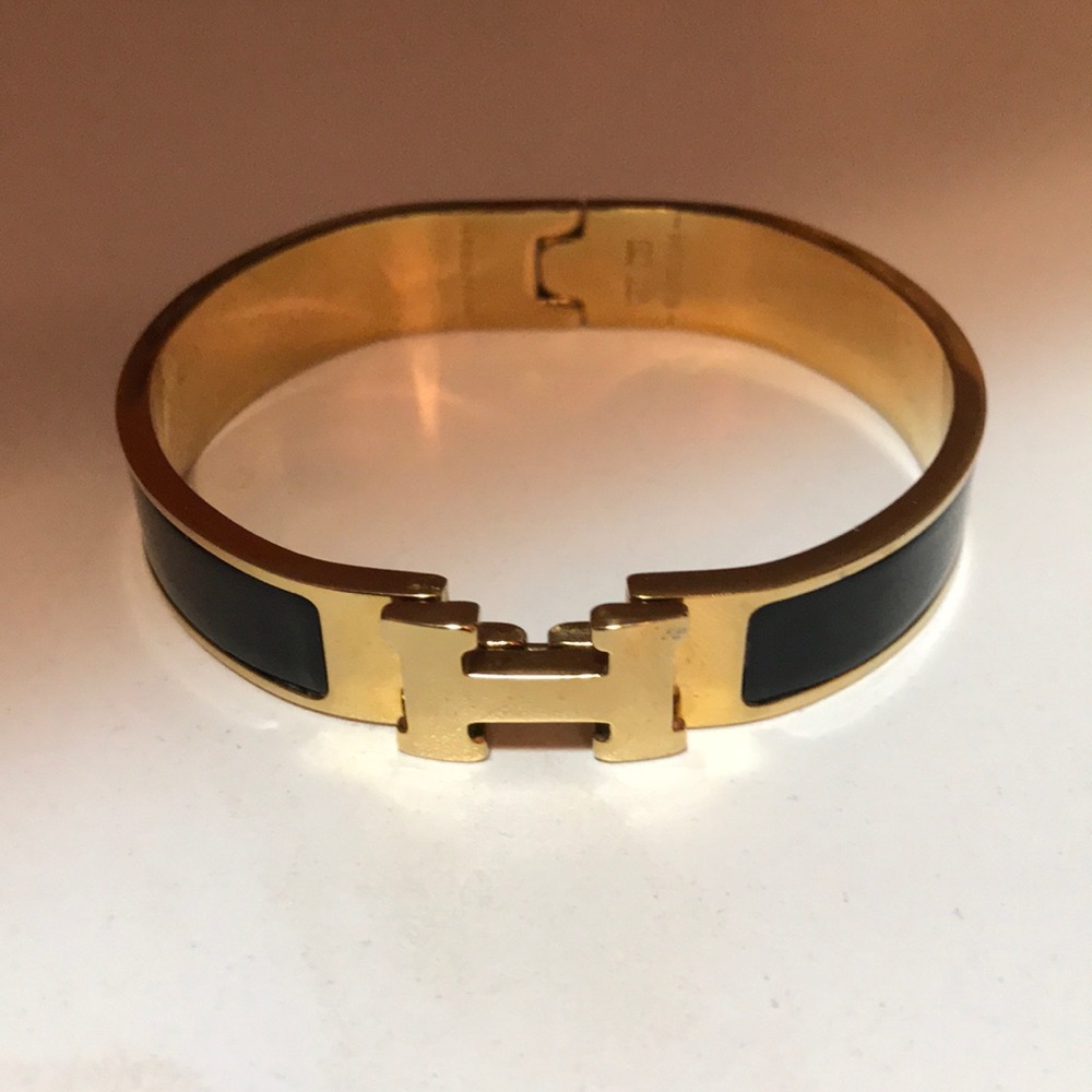 H Clasp Cuff Bracelet